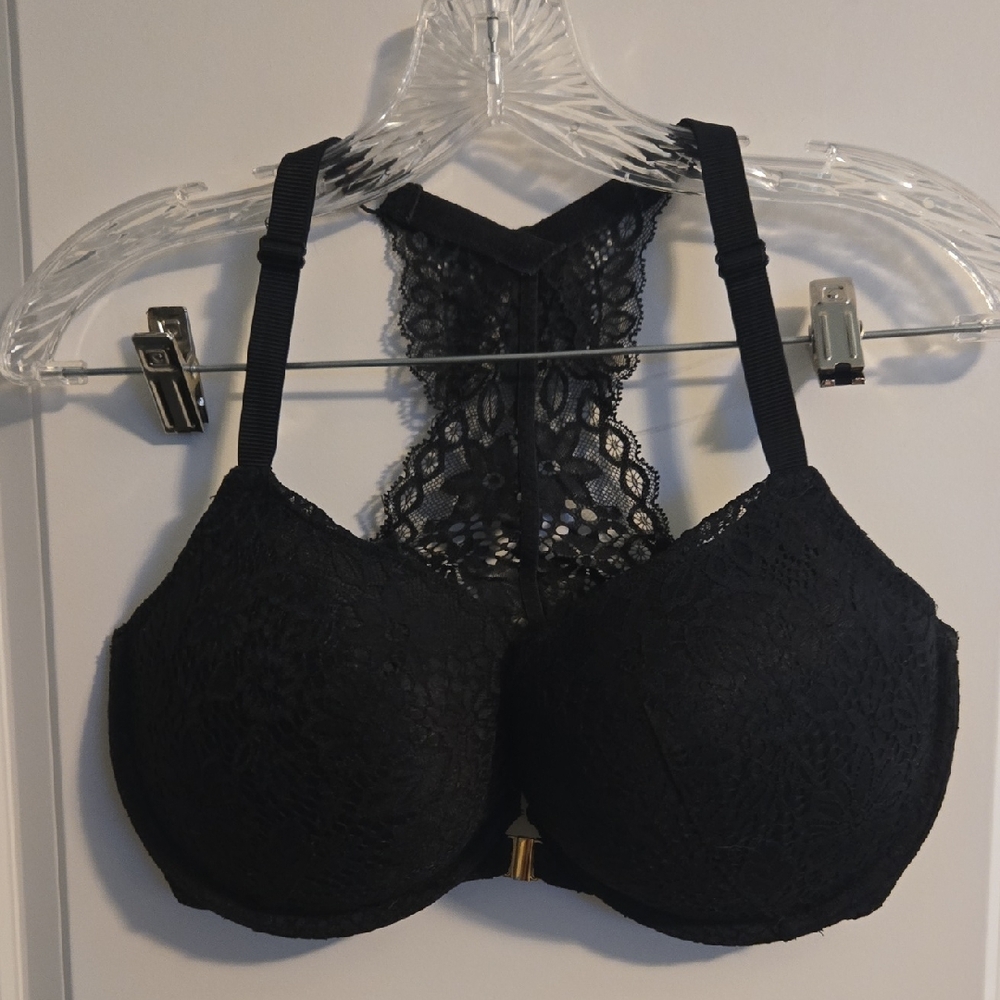 Auden Black Racerback Lace Bra
